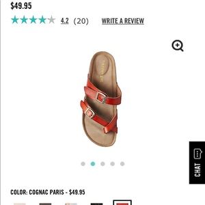 Steve Madden Bryceee slide in cognac brown